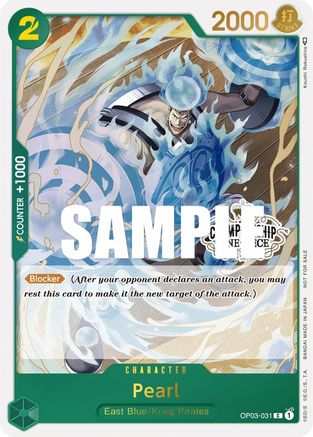 Pearl (Store Championship Participation Pack Vol. 2) - One Piece Promotion Cards - PR - OP03-031