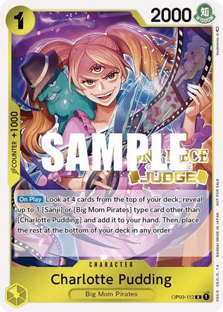 Charlotte Pudding (Judge Pack Vol. 2) - One Piece Promotion Cards - PR - OP03-112