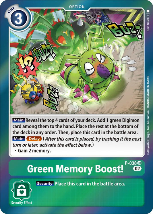 Green Memory Boost! (Resurgence Booster Reprint) - Resurgence Booster - Promo - P-038 SR