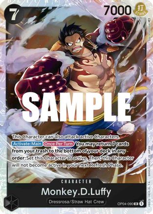 Monkey.D.Luffy (090) - Kingdoms of Intrigue - SR - OP04-090