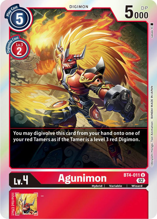 Agunimon (Resurgence Booster Reprint) - Resurgence Booster - Uncommon - BT4-011 U