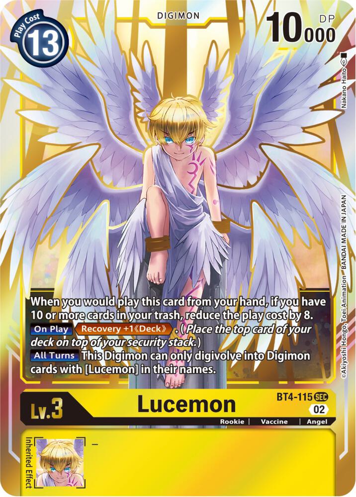 Lucemon (Resurgence Booster Reprint) - Resurgence Booster - Secret Rare - BT4-115 SEC