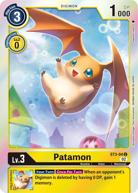 Patamon - ST3-04 (Resurgence Booster Reprint) - Resurgence Booster - Uncommon - ST3-04 U