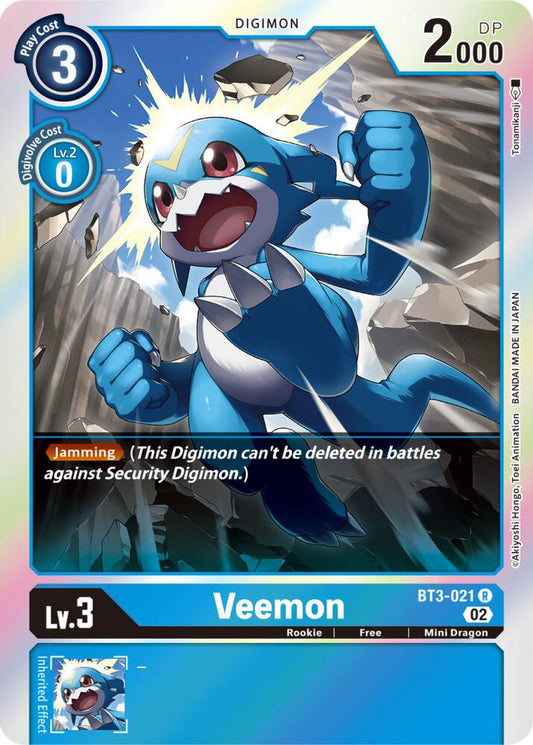 Veemon (Resurgence Booster Reprint) - Resurgence Booster - Rare - BT3-021 R