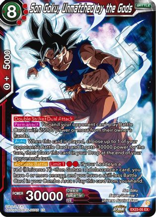 Son Goku, Unmatched by the Gods - Expansion Deck Box Set 23: Premium Anniversary Box 2023 - Expansion Rare - EX23-05