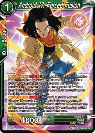 Android 17, Forced Fusion - Expansion Deck Box Set 23: Premium Anniversary Box 2023 - Expansion Rare - EX23-27