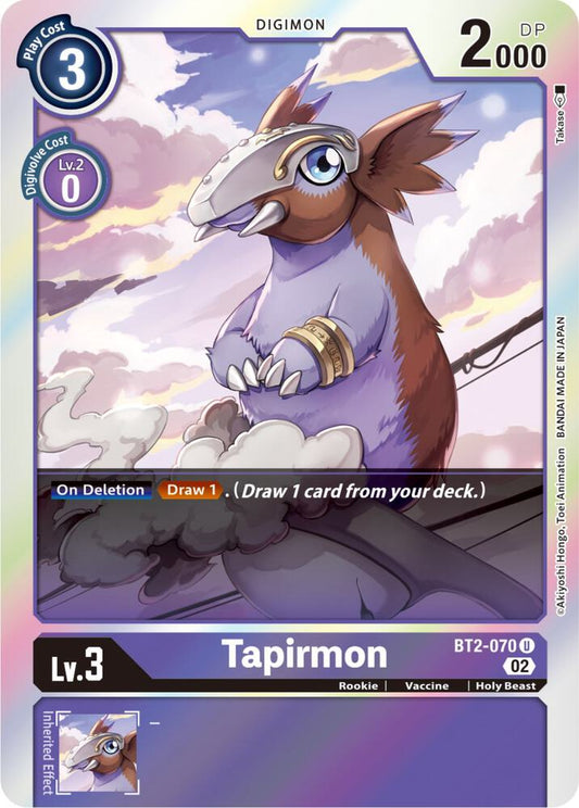 Tapirmon (Resurgence Booster Reprint) - Resurgence Booster - Uncommon - BT2-070 U
