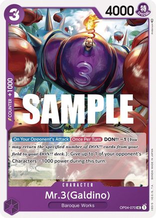 Mr.3(Galdino) - Kingdoms of Intrigue - UC - OP04-070