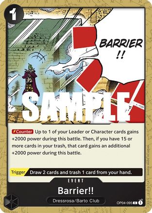 Barrier!! - Kingdoms of Intrigue - C - OP04-095