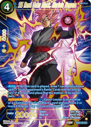 SS Rose Goku Black, Mortals Begone (Alternate Art) - Expansion Deck Box Set 23: Premium Anniversary Box 2023 - Expansion Rare - EX21-04