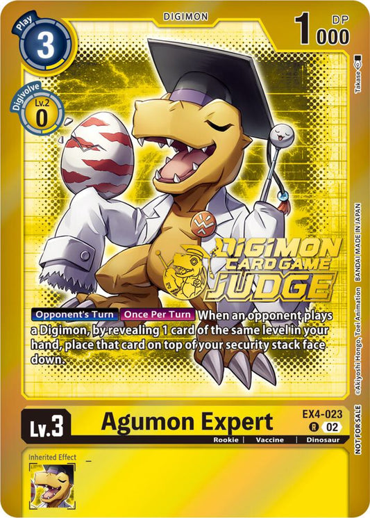 Agumon Expert - EX4-023 (Judge Pack 4) - Alternative Being Booster - Promo - EX4-023 R