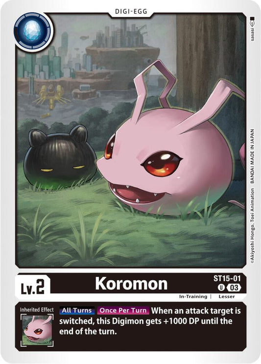 Koromon - Starter Deck 15: Dragon of Courage - Uncommon - ST15-01 U
