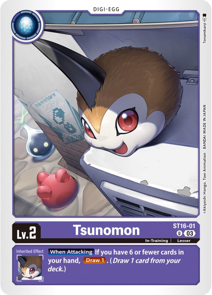 Tsunomon - Starter Deck 16: Wolf of Friendship - Uncommon - ST16-01 U