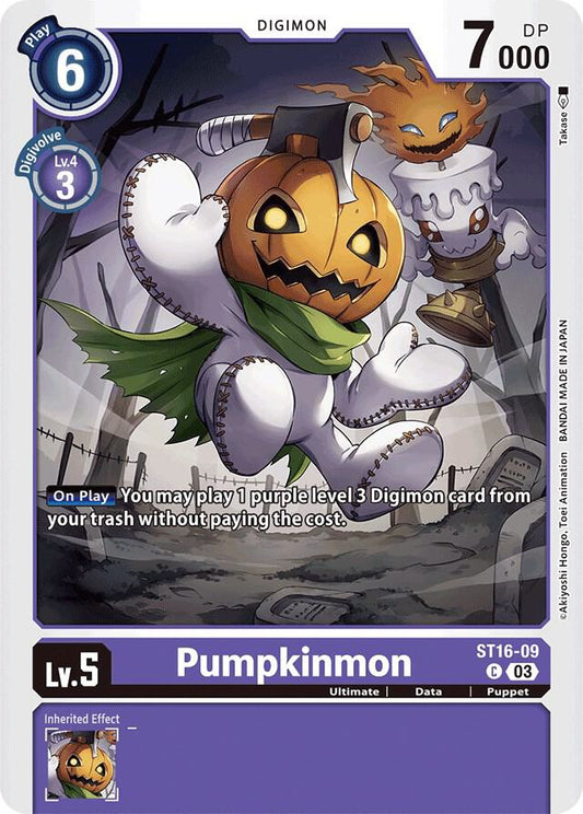 Pumpkinmon - Starter Deck 16: Wolf of Friendship - Common - ST16-09 C