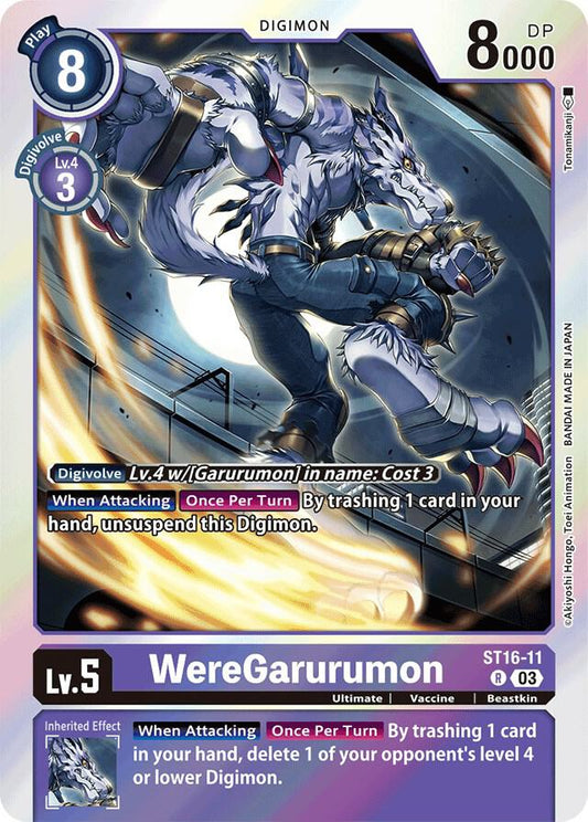 WereGarurumon - Starter Deck 16: Wolf of Friendship - Rare - ST16-11 R