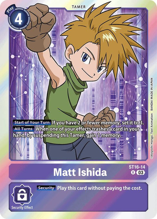 Matt Ishida - Starter Deck 16: Wolf of Friendship - Rare - ST16-14 R