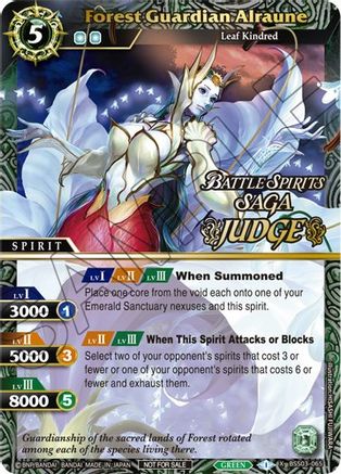Forest Guardian Alraune (Judge Pack Vol. 3) - Launch & Event Promos - X Rare - BSS03-065
