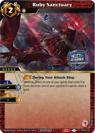 Ruby Sanctuary (Championship Pack 2023 Vol. 3) - Launch & Event Promos - Uncommon - BSS03-106