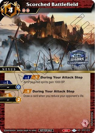 Scorched Battlefield (Champion Card Set Vol. 3) - Launch & Event Promos - Uncommon - ST01-012