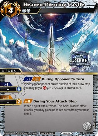 Heaven-Piercing Castle (Champion Card Set Vol. 3) - Launch & Event Promos - Uncommon - ST03-013