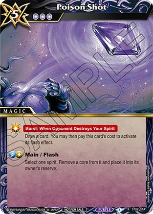 Poison Shot (Sealed Event Promotion Pack) - Battle Spirits Saga Promo Cards - Rare - ST02-014