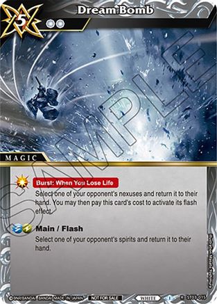 Dream Bomb (Sealed Event Promotion Pack) - Battle Spirits Saga Promo Cards - Rare - ST03-015