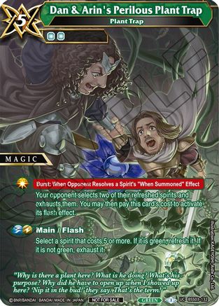 Dan & Arin's Perilous Plant Trap - Battle Spirits Saga Promo Cards - Promo - BSS03-132