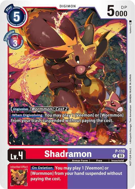 Shadramon - P-110 (3rd Anniversary Survey Pack) - Digimon Promotion Cards - Promo - P-110 P