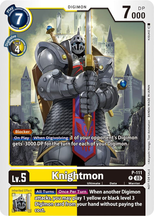 Knightmon - P-111 (3rd Anniversary Survey Pack) - Digimon Promotion Cards - Promo - P-111 P