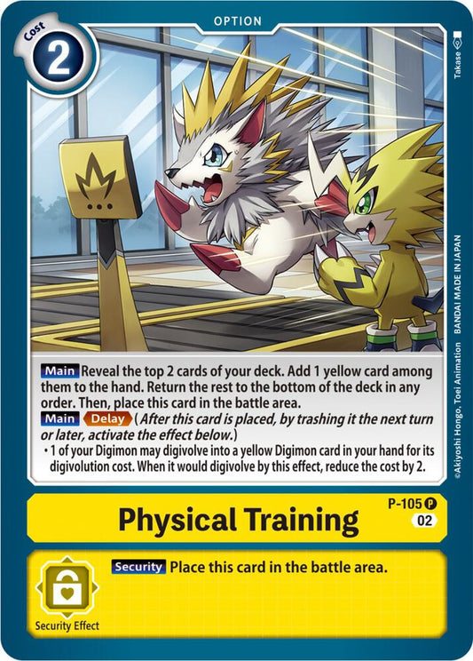 Physical Training (Blast Ace Box Topper) - Digimon Promotion Cards - Promo - P-105 P