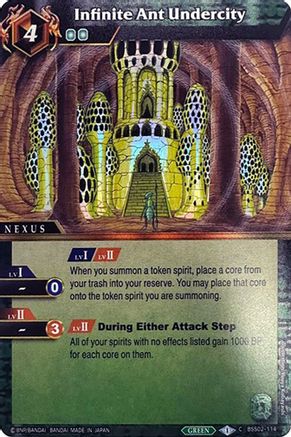 Infinite Ant Undercity (Box Topper) - Battle Spirits Saga Promo Cards - Common - BSS02-114
