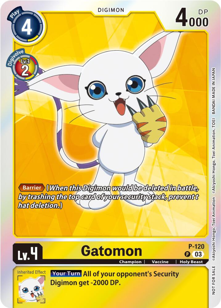 Gatomon - P-120 (Tamer Party Pack -The Beginning- Ver. 2.0) - Digimon Promotion Cards - Promo - P-120 P