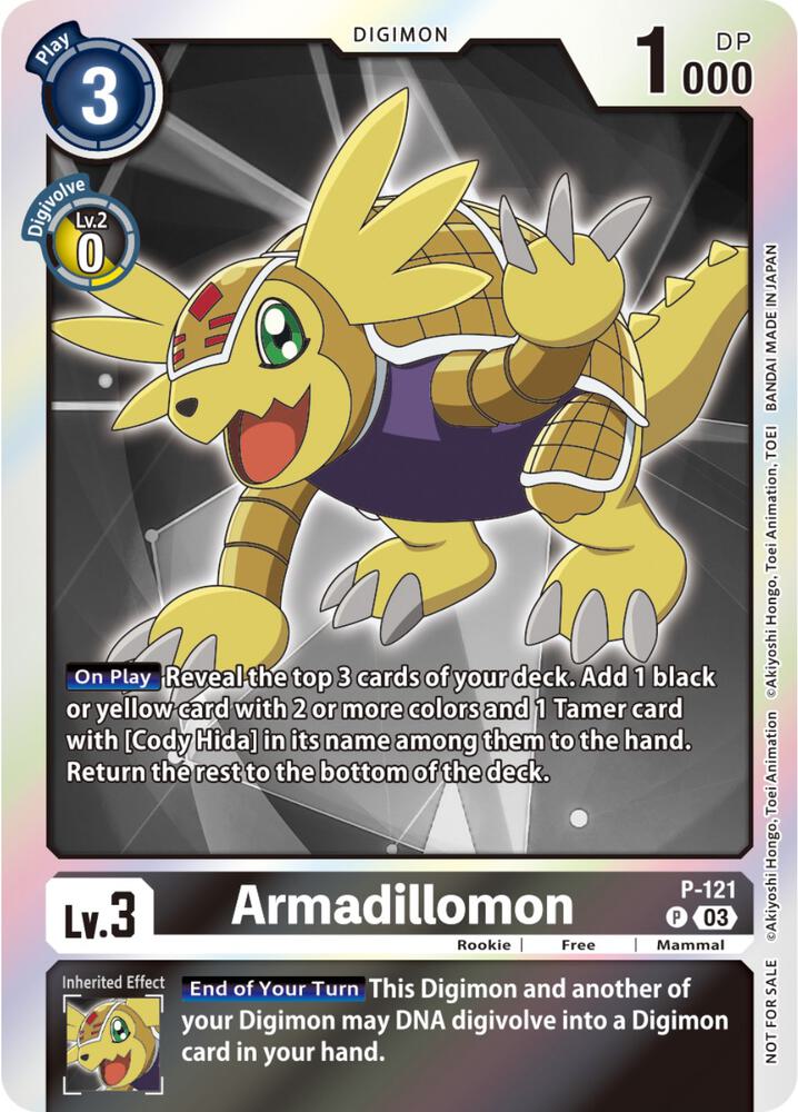 Armadillomon - P-121 (Tamer Party Pack -The Beginning- Ver. 2.0) - Digimon Promotion Cards - Promo - P-121 P