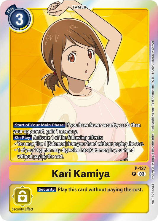 Kari Kamiya - P-127 (Tamer Party Pack -The Beginning- Ver. 2.0) - Digimon Promotion Cards - Promo - P-127 P