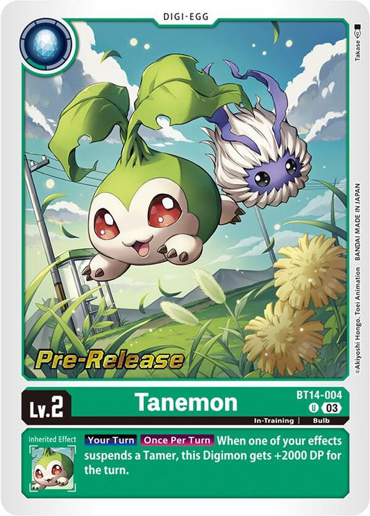 Tanemon - Blast Ace Pre-Release Cards - Uncommon - BT14-004 U
