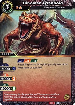 Dinoman Tyrannoid (Box Topper) - Battle Spirits Saga Promo Cards - Common - BSS01-022