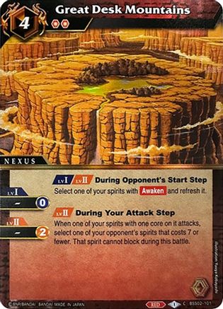 Great Desk Mountains (Box Topper) - Battle Spirits Saga Promo Cards - Common - BSS02-101