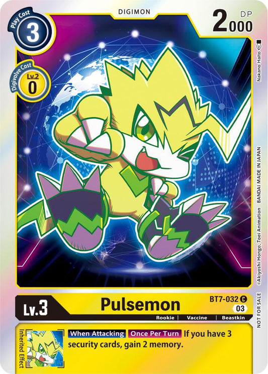 Pulsemon (Official Tournament Pack Vol.11) - Next Adventure - Promo - BT7-032 C