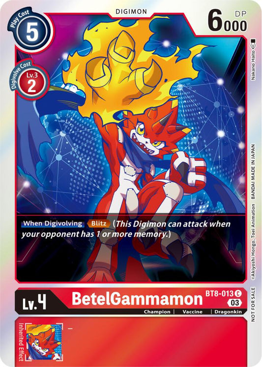 BetelGammamon (Official Tournament Pack Vol.11) - New Awakening - Promo - BT8-013 C
