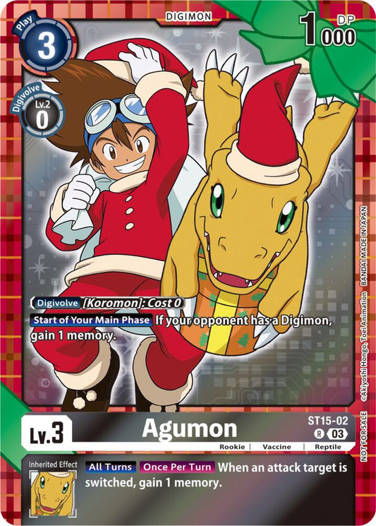 Agumon (Winter Holiday 2023) - Starter Deck 15: Dragon of Courage - Promo - ST15-02 R