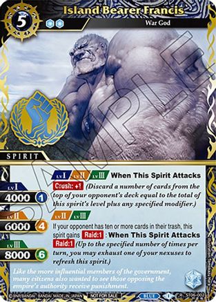 Island Bearer Francis (Finalist Card Set Vol. 3) - Launch & Event Promos - Rare - ST06-002