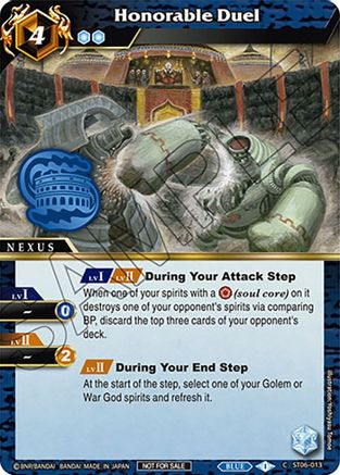 Honorable Duel (Event Pack Vol. 3) - Launch & Event Promos - Common - ST06-013