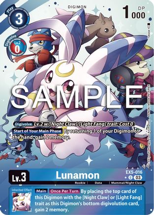 Lunamon (Alternate Art) - Animal Colosseum - Uncommon - EX5-016 U