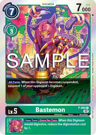 Bastemon - P-093 (3rd Anniversary Update Pack) - Digimon Promotion Cards - Promo - P-093 P
