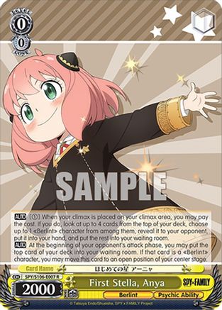 First Stella, Anya - SPY x FAMILY - Rare - SPY/S106-E007 R