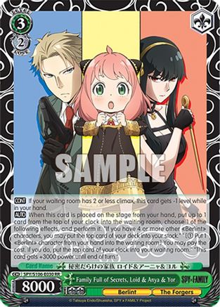 Family Full of Secrets, Loid & Anya & Yor - SPY x FAMILY - Double Rare - SPY/S106-E030 RR