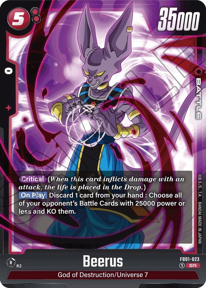 Beerus - FB01-023 - Awakened Pulse - Super Rare - FB01-023