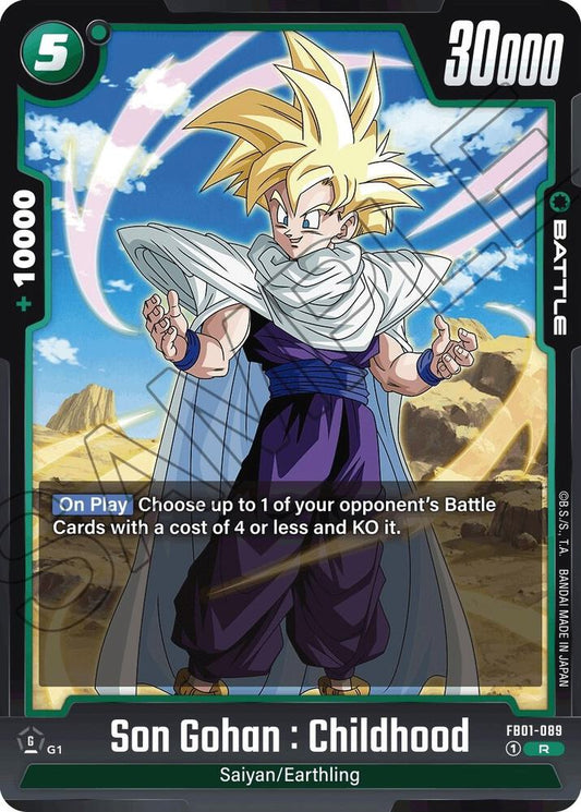 Son Gohan : Childhood - FB01-089 - Awakened Pulse - Rare - FB01-089