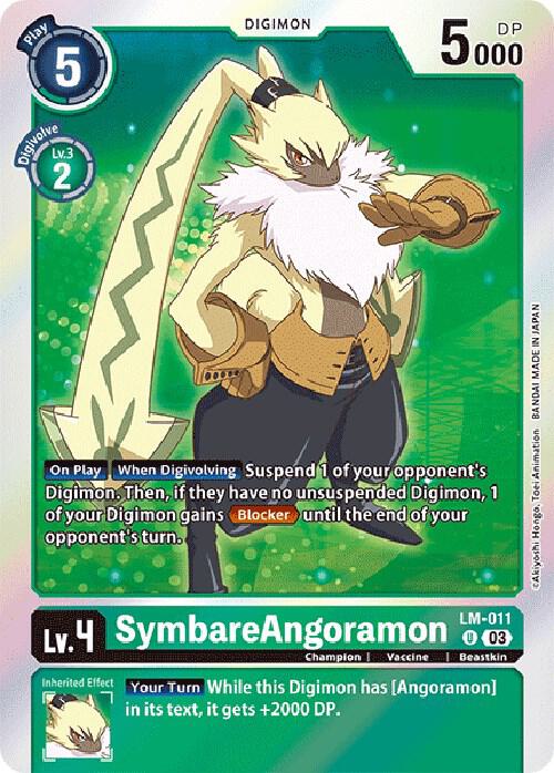 SymbareAngoramon (English Exclusive) - Exceed Apocalypse Pre-Release Cards - Uncommon - LM-011 U