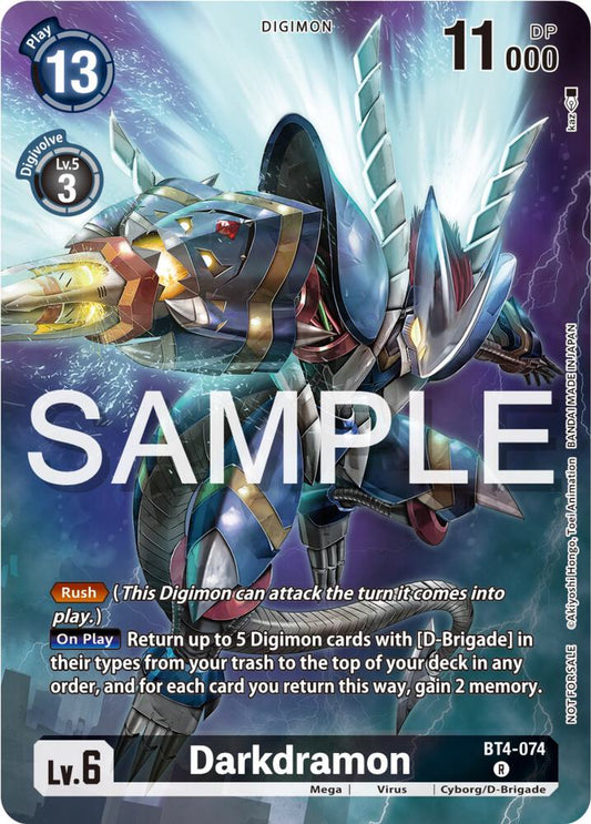 Darkdramon (Official Tournament Pack Vol.12) - Great Legend - Promo - BT4-074 R